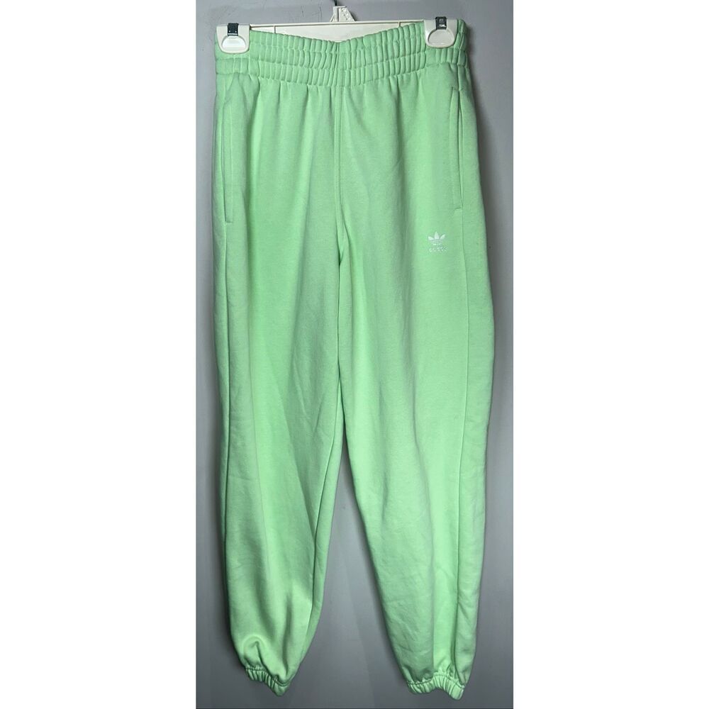 Adidas green jogger sweat pants size XS